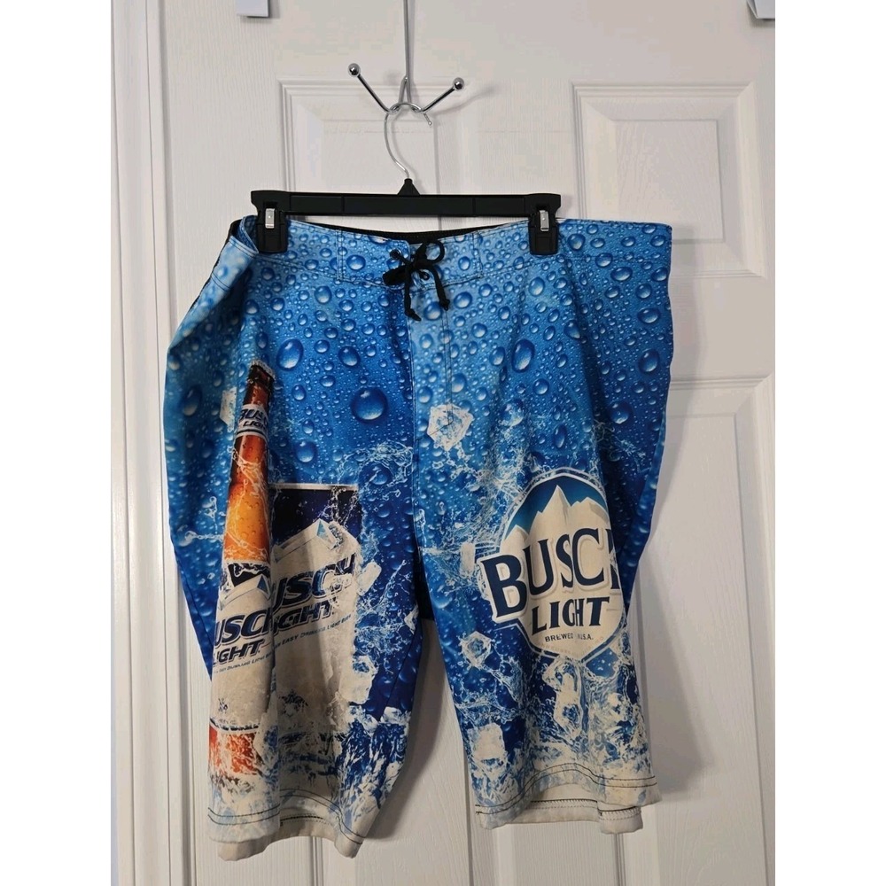 Busch Lite Mens Swim Trunks Size XL runs bigger more like XXL